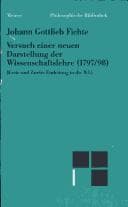 Tapa de Versuch einer neuen Darstellung der Wissenschaftslehre