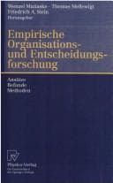 Tapa de Empirische Organisations- und Entscheidungsforschung