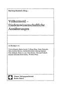 Tapa de Voelkermord - friedenswissenschaftliche Anndherungen mit Beitraegen von