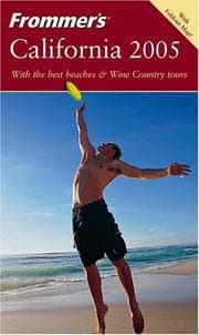 Tapa de Frommer's California 2005