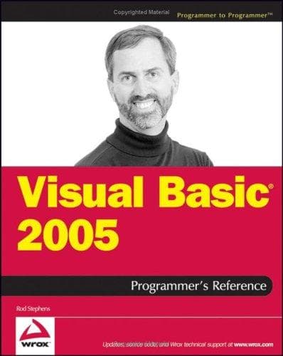 Tapa de Visual Basic 2005 programmer's reference