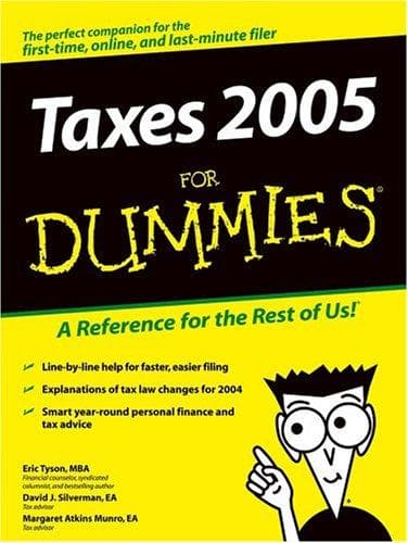 Tapa de Taxes For Dummies 2005