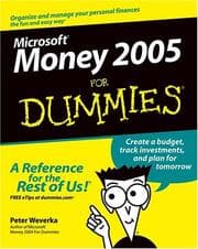 Tapa de Microsoft Money 2005 for dummies