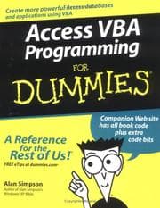 Tapa de Access VBA Programming For Dummies (For Dummies (Computer/Tech))