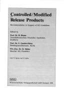 Tapa de Controlled/modified release products recommendation in support of EC-guidelines