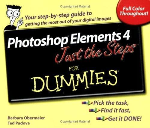Tapa de Photoshop Elements 4 Just the Steps For Dummies