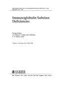 Tapa de Immunoglobulin Subclass Deficiencies (Monographs in Allergy)