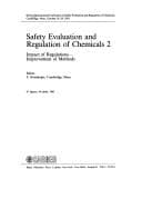 Tapa de Safety Evaluation and Regulation of Chemicals (Safety Evaluation & Regulation of Chemicals)