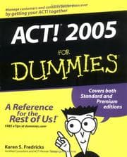 Tapa de ACT! 2005 For Dummies
