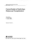 Tapa de Current Studies in Nephrology, Dialysis and Transplantation