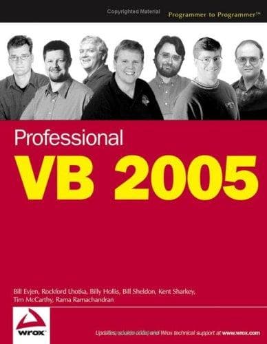Tapa de Professional VB 2005 (Programmer to Programmer)