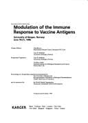Tapa de Modulation of the immune response to vaccine antigens