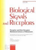 Tapa de Receptor and Non-Receptor Mediated Actions of Melatonin