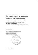 Tapa de The legal status of migrants admitted for employment