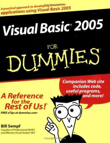 Tapa de Visual Basic 2005 for dummies