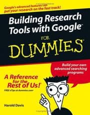 Tapa de Building research tools with Google for dummies