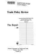 Tapa de Trade Policy Review - Peru