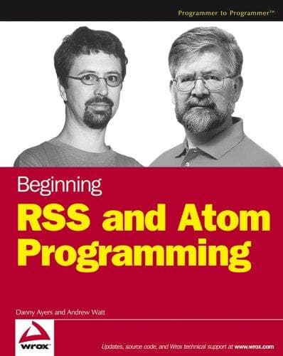 Tapa de Beginning RSS and Atom programming