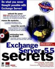 Tapa de Exchange Server 5.5 secrets