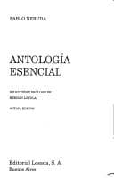 Tapa de Antologia Esencial - 373 -