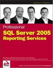 Tapa de Professional SQL Server 2005 reporting services