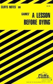 Tapa de A Lesson Before Dying (Cliffs Notes)