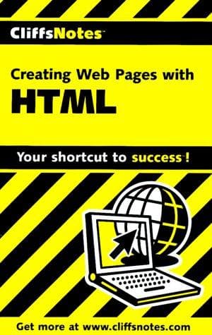Tapa de CliffsNotes creating Web pages with HTML