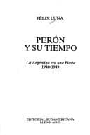 Tapa de Peron y su Tiempo Tomo I