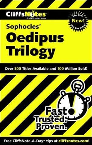 Tapa de CliffsNotes Sophocles' Oedipus trilogy
