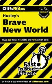 Tapa de CliffsNotes Huxley's Brave new world