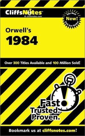 Tapa de CliffsNotes, George Orwell's 1984