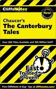 Tapa de CliffsNotes Chaucer's The Canterbury tales
