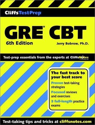Tapa de Cliffstestprep Gre Cbt (Cliffs Preparation Guides)