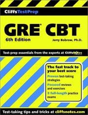 Tapa de Cliffstestprep Gre Cbt (Cliffs Preparation Guides)