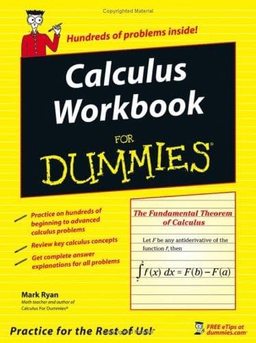 Tapa de Calculus Workbook For Dummies
