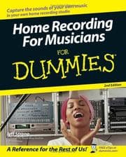 Tapa de Home Recording For Musicians For Dummies