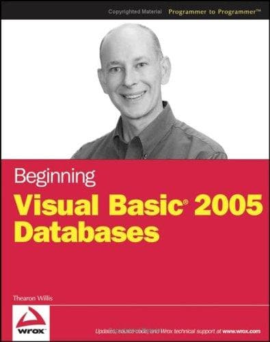 Tapa de Beginning Visual Basic 2005 databases