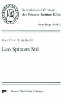 Tapa de Leo Spitzers Stil