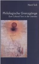 Tapa de Philologische Grenzgänge. Zum Cultural turn in der Literatur