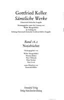 Tapa de Sämtliche Werke, Historisch-kritische Ausgabe, Bd.16, Studien- und Notizbücher, 2 Teilbde