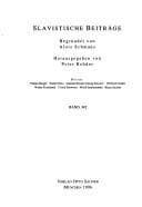Tapa de Slavistische Linguistik 1995