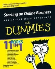 Tapa de Starting an online business all-in-one desk reference for dummies