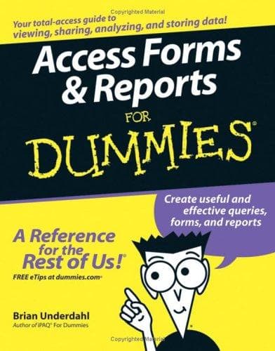 Tapa de Access forms & reports for dummies