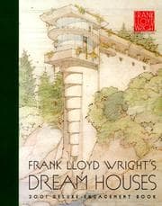Tapa de Frank Lloyd Wright's Dream Houses Deluxe 2001 Engagemant book