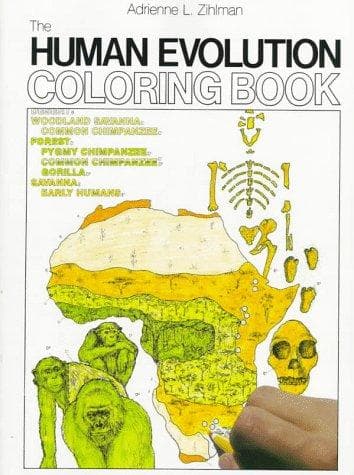 Tapa de The Human Evolution Coloring Book