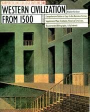 Tapa de HarperCollins College Outline Western Civilization from 1500