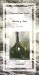 Tapa de Piedra y Cielo (Cuadernillos de Poesia) (Spanish Edition)