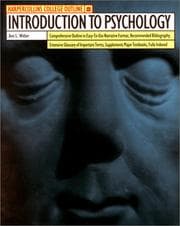 Tapa de HarperCollins College Outline Introduction to Psychology