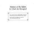 Tapa de Matis holekh le-balet: "shirat ha-zamir" : arba tilboshot la-hafakah ha-mekorit shel Diagilev ..