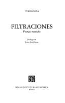 Tapa de Filtraciones.Poemas Reunidos